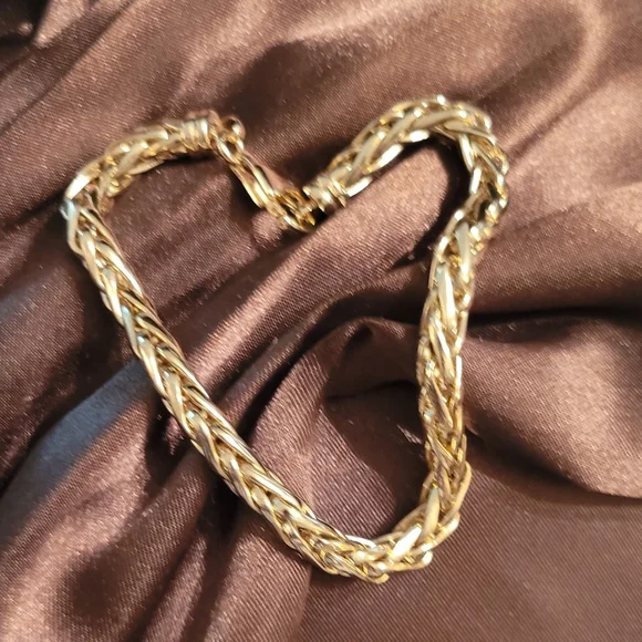 14KT SOLID YELLOW GOLD SPIGA LINK BRACELET - Picture 2 of 10